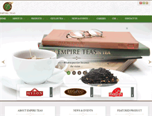 Tablet Screenshot of empireteas.com